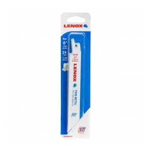 Lenox 152 mm / 6 Inch Metal Cutting Reciprocating Saw Blades (24 TPI) (Pack of 5 Pcs), 20568624R