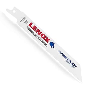 Lenox 152 mm / 6 Inch General Purpose Bi-Metal Reciprocating Saw Blades (10 TPI) (Pack of 5 Pcs), 20562610R