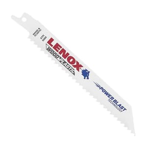 Lenox 152 mm / 6 Inch Wood Cutting Bi-Metal Reciprocating Saw Blades (10 TPI) (Pack of 5 Pcs), 20560606R