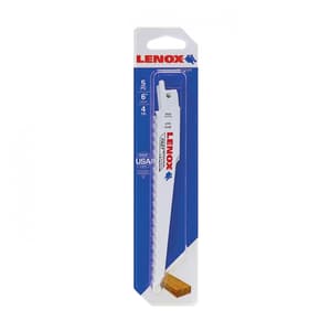 Lenox 152 mm / 6 Inch Wood Cutting Bi-Metal Reciprocating Saw Blades (4 TPI) (Pack of 5 Pcs), 20575634R