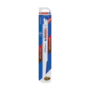 Lenox 229 mm / 9 Inch Wood Cutting Bi-Metal Reciprocating Saw Blades (6 TPI) (Pack of 5 Pcs), 20582956R
