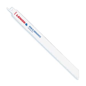 Lenox 254 mm / 10 Inch Carbide Grit Reciprocating Saw Blades (Medium Grit) (Pack of 2 Pcs), 20506100RG