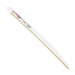 Lenox 305 mm / 12 Inch Gold Power Arc Curved Wood Reciprocating Saw Blades (6 TPI) (Pack of 5 Pcs), 21061156GR