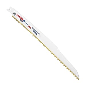 Lenox 229 mm / 9 Inch Gold Power Arc Curved Wood Reciprocating Saw Blades (6 TPI) (Pack of 5 Pcs), 21062956GR
