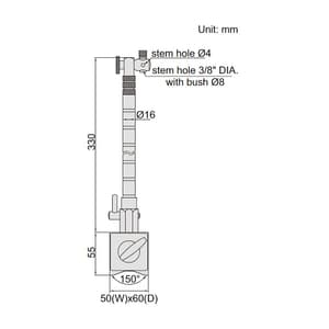 Insize 80 Kgf Magnetic Stand, 6207-80A