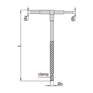Insize 8 - 150 mm Telescoping Gauge Set, 4206-1