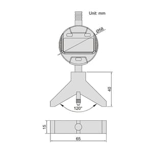 Insize 48 - 143 mm Digital Radius Gauge, 2188-143