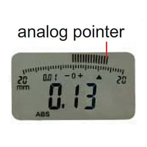 Insize 0 - 12.7 mm / 0.5 inch Digital Indicator Lug Back (Advanced Type), 2103-10