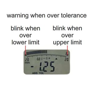 Insize 0 - 12.7 mm / 0.5 inch Digital Indicator Lug Back (Advanced Type), 2103-10