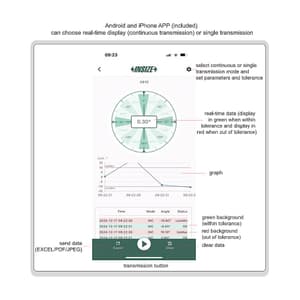 Insize 60 cm Built-in Bluetooth Digital Level & Slope Meter, 4910-600WL