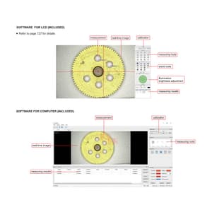 Insize 12X - 77X Large Depth of View Digital Measuring Microscope (Advanced Type), 5322-ID250A