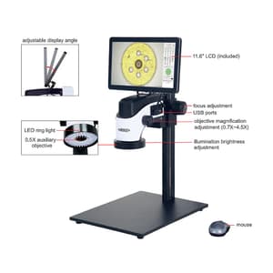 Insize 6X - 38X Large Depth of View Digital Measuring Microscope (Advanced Type), 5322-ID300A