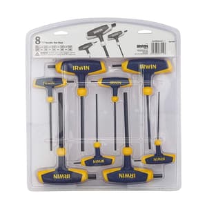 Irwin 3/32 inch - 3/8 inch T-Handle Hex  Allen Key Set (8 Pcs), T9097008