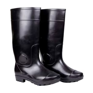 Hillson Century Black Dual Density PVC Rainwear Gumboots (15 inch Height)