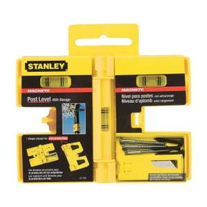 Stanley 18 cm / 3 Vials Magnetic Post Level with Storage, 0-47-720