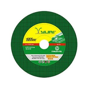 Yuri 107 x 1 x 16 mm Cutting Wheel For Inox (Pack Of 100 Pcs)