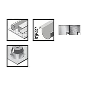 Bosch 75 mm Dia. Brass-Coated Wire Cup Brush with Thread, 2 608 622 062