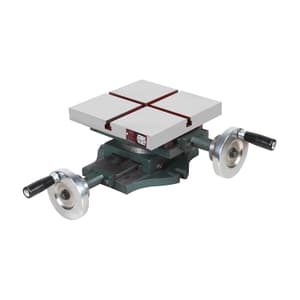 Apex 200 x 200 mm / 8 x 8 Inch Compound Sliding Table With Calibrated Wheels & Swivel Graduated Base, 708-200x200