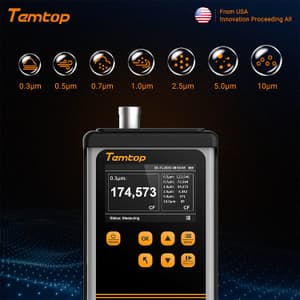 Temtop 7 Channels Air Quality Handheld Particle Counter, PMD 331
