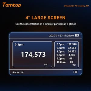 Temtop 7 Channels Air Quality Handheld Particle Counter, PMD 331