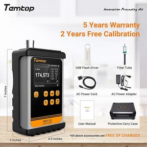 Temtop 7 Channels Air Quality Handheld Particle Counter, PMD 331