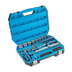Hogert 89 Pcs 1/4 & 1/2 Inch Sq. Drive Socket Set, HT1R424