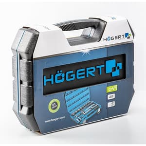 Hogert 89 Pcs 1/4 & 1/2 Inch Sq. Drive Socket Set, HT1R424