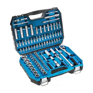 Hogert 95 Pcs 1/4 & 1/2 Inch Sq. Drive Socket Set, HT1R426