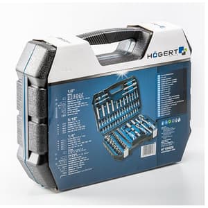 Hogert 95 Pcs 1/4 & 1/2 Inch Sq. Drive Socket Set, HT1R426