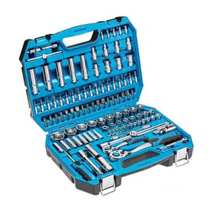 Hogert 112 Pcs 1/4 & 1/2 Inch Sq. Drive Socket Set, HT1R432