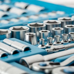 Hogert 112 Pcs 1/4 & 1/2 Inch Sq. Drive Socket Set, HT1R432