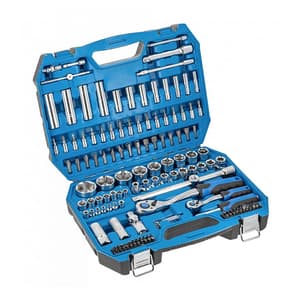 Hogert 144 Pcs 1/4 & 1/2 Inch Sq. Drive Socket Set, HT1R440