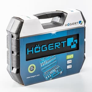 Hogert 144 Pcs 1/4 & 1/2 Inch Sq. Drive Socket Set, HT1R440