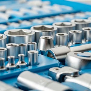 Hogert 144 Pcs 1/4 & 1/2 Inch Sq. Drive Socket Set, HT1R440