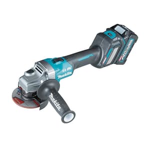 Makita 40Vmax XGT BL 125 mm (5") Cordless Angle Grinder with Rapid Charger & 2 Pcs 4.0Ah Batteries, GA029GM201