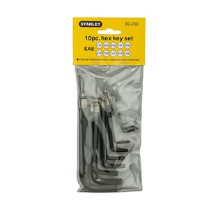 Stanley 10 Pcs Key Ring Imperial Allen Hex Key Set, 69-230