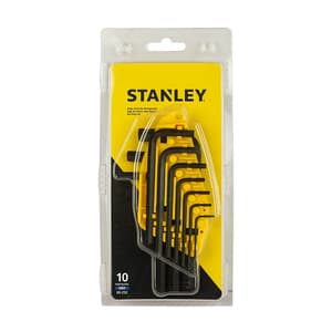 Stanley 10 Pcs Metric Hex Key Set, 69-253