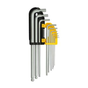 Stanley 9 Pcs Extra Long Ball Point Hex Key Set, 94-158