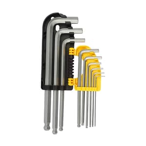 Stanley 9 Pcs Metric Extra Long Ball End Hex Key Set, STMT94162-8