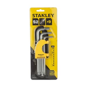 Stanley 9 Pcs Metric Extra Long Ball End Hex Key Set, STMT94162-8