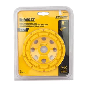 Dewalt 5 inch / 125 mm Double Row Diamond Cup Grinding Wheel For Angle Grinders, DW4777T-AE