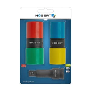Hogert Double-Sided Impact Socket Set (1/2 inch hex Drive), HT4R006