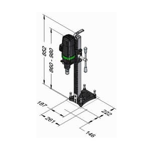 Eibenstock 200 mm Diamond Core Drill Machine, PDB 200