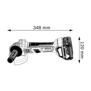 Bosch 100mm / 4 inch 18V Professional Cordless Angle Grinder, GWS 180-LI (Solo)