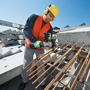 Bosch 100mm / 4 inch 18V Heavy Duty Cordless Angle Grinder (Brushless), GWS 18V-10 Kit