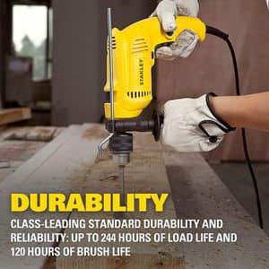Stanley 13 mm / 600W DIY Drill Machine With 120 Pcs Mechanical Toolkit For Home & Professional Use, SDH600KM-IN
