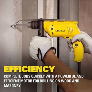 Stanley 13 mm / 600W DIY Drill Machine With 120 Pcs Mechanical Toolkit For Home & Professional Use, SDH600KM-IN