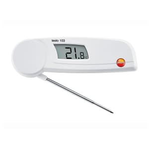 Testo -30 to +220°C Food Thermometer with Foldable Temperature Sensor, Testo 103