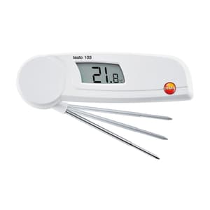 Testo -30 to +220°C Food Thermometer with Foldable Temperature Sensor, Testo 103