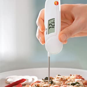Testo -30 to +220°C Food Thermometer with Foldable Temperature Sensor, Testo 103